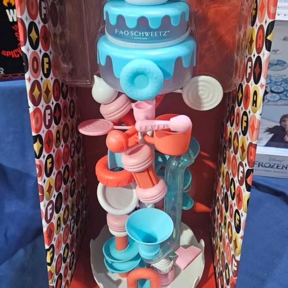FAO Schwarz Gumball Playground Tower Machine Interactive Toy Holds 40 Gumballs